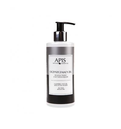 APIS Oczyszczający żel do mycia twarzy z aktywnym węglem 300ml